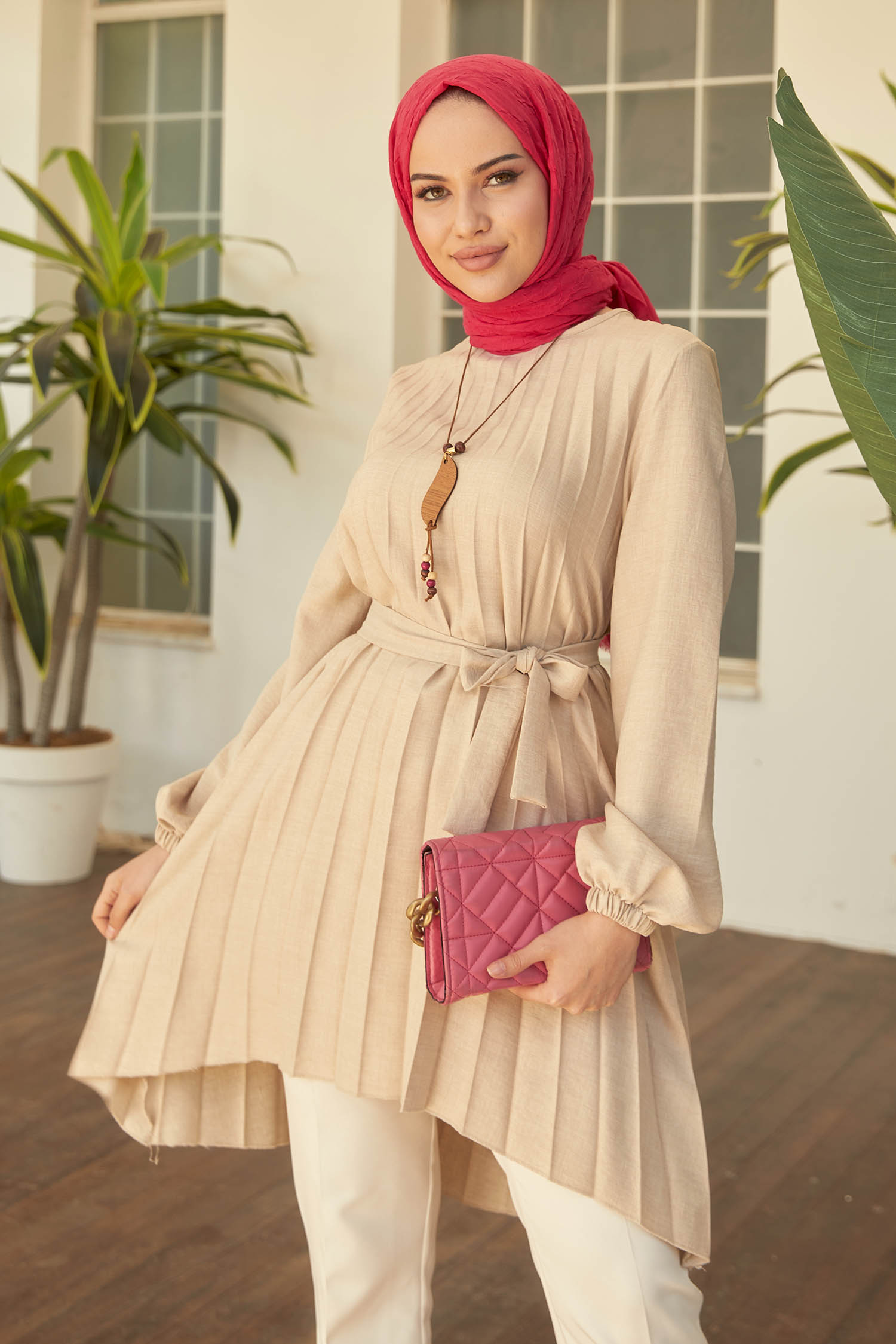 22260-BEJ Tunik
