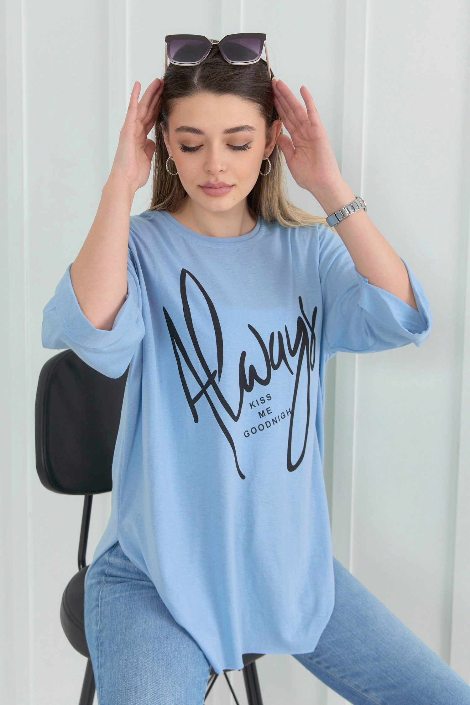 22268-BEBE-MAVI T-Shirt