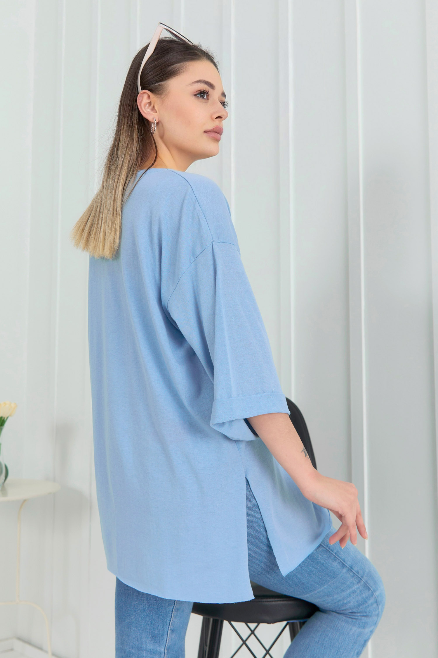 22268-BEBE-MAVI T-Shirt