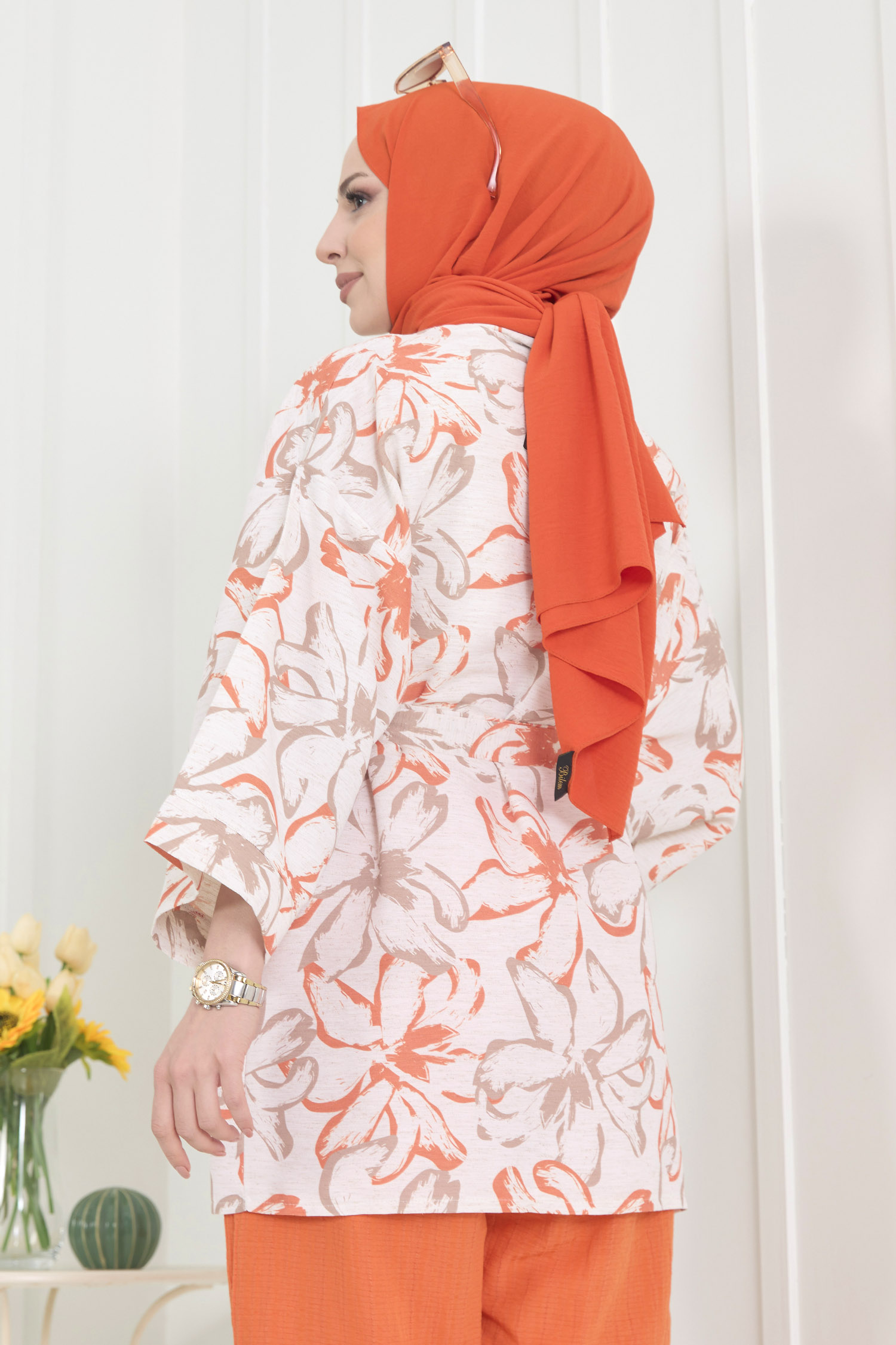22371-ORANJ Ceket