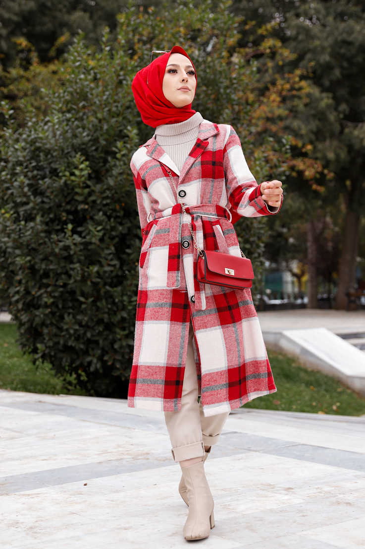  Belted Cap Red - 9105