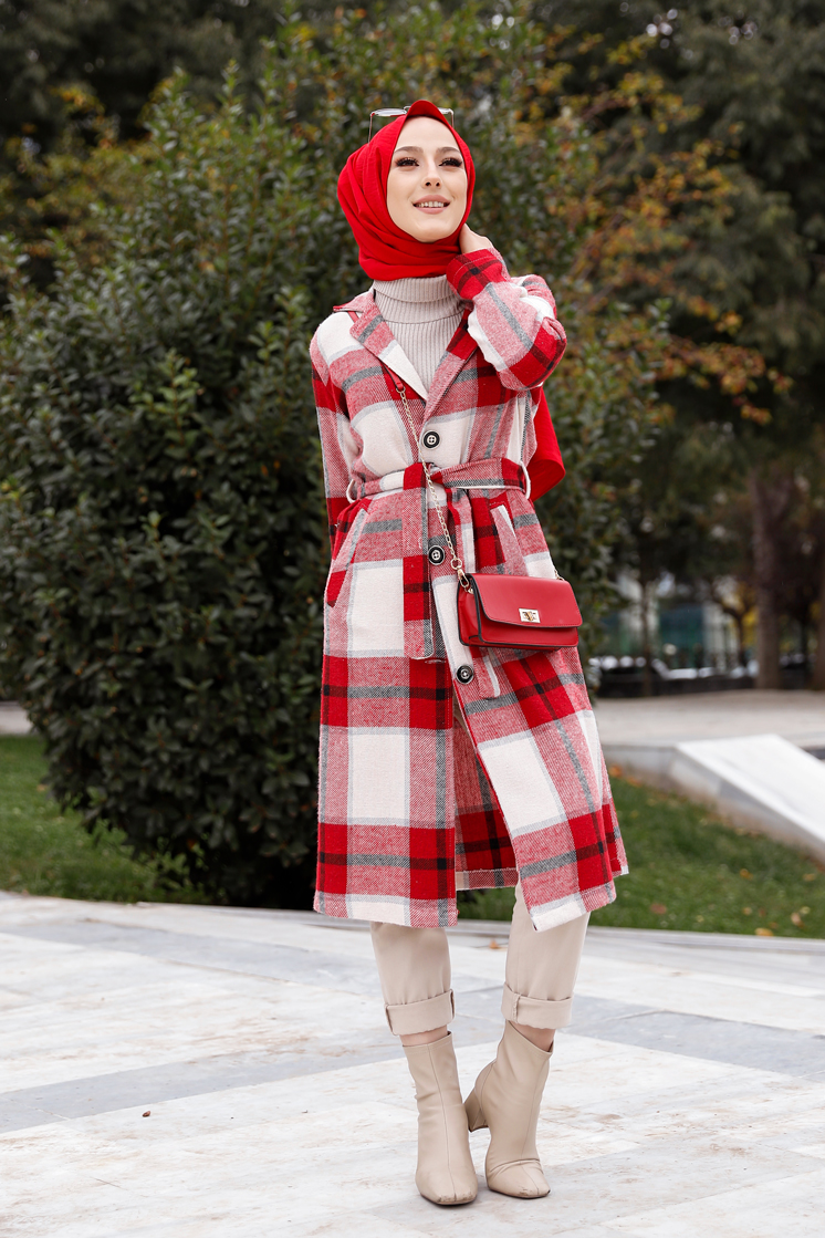  Belted Cap Red - 9105