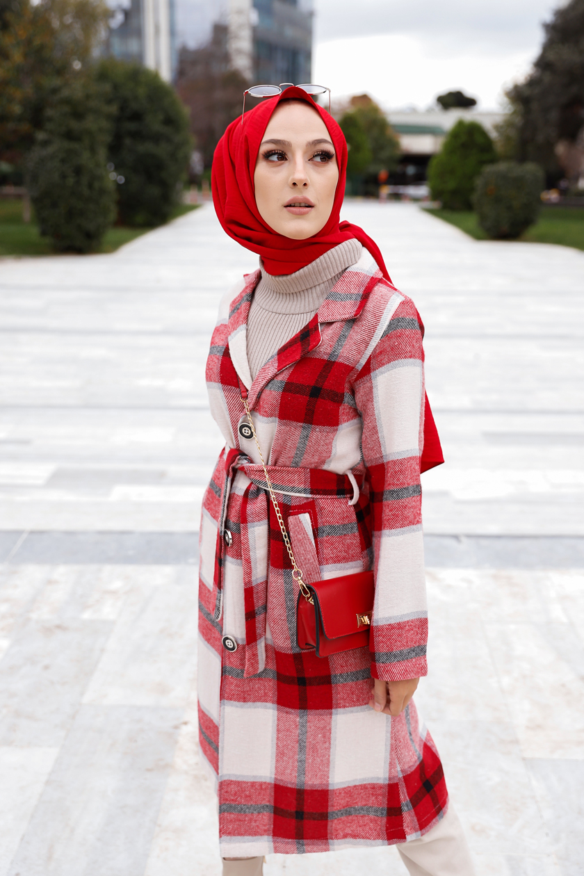  Belted Cap Red - 9105