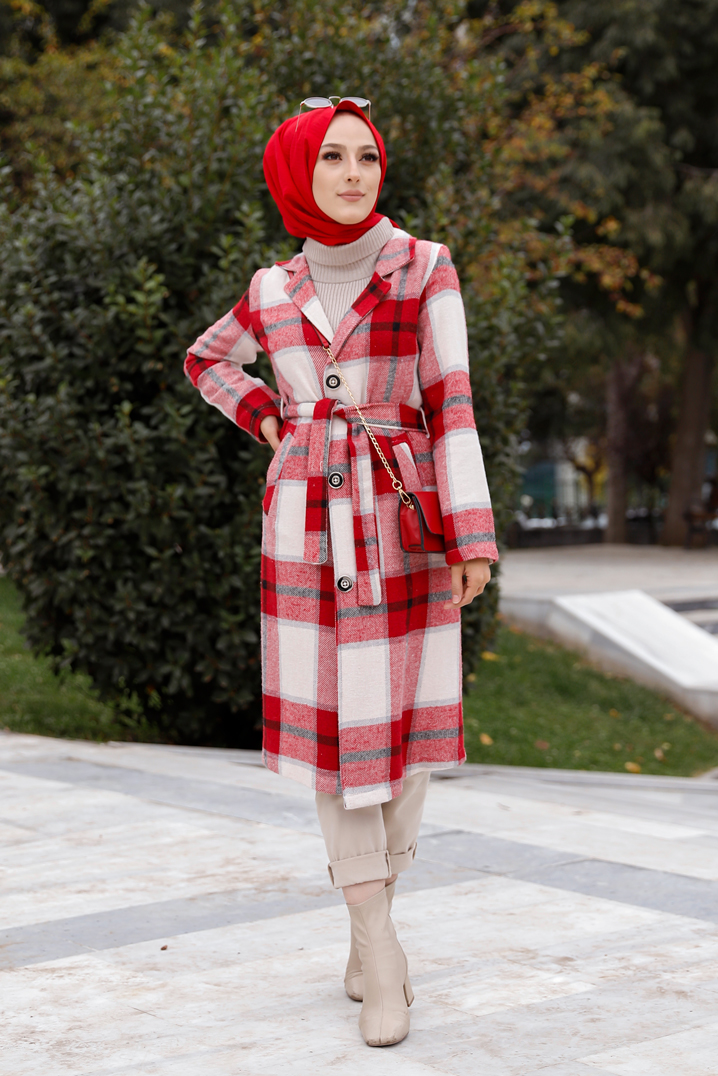  Belted Cap Red - 9105
