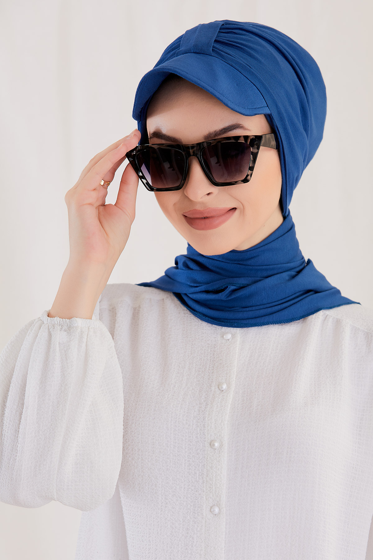 Navy Blue Scarf - 30008