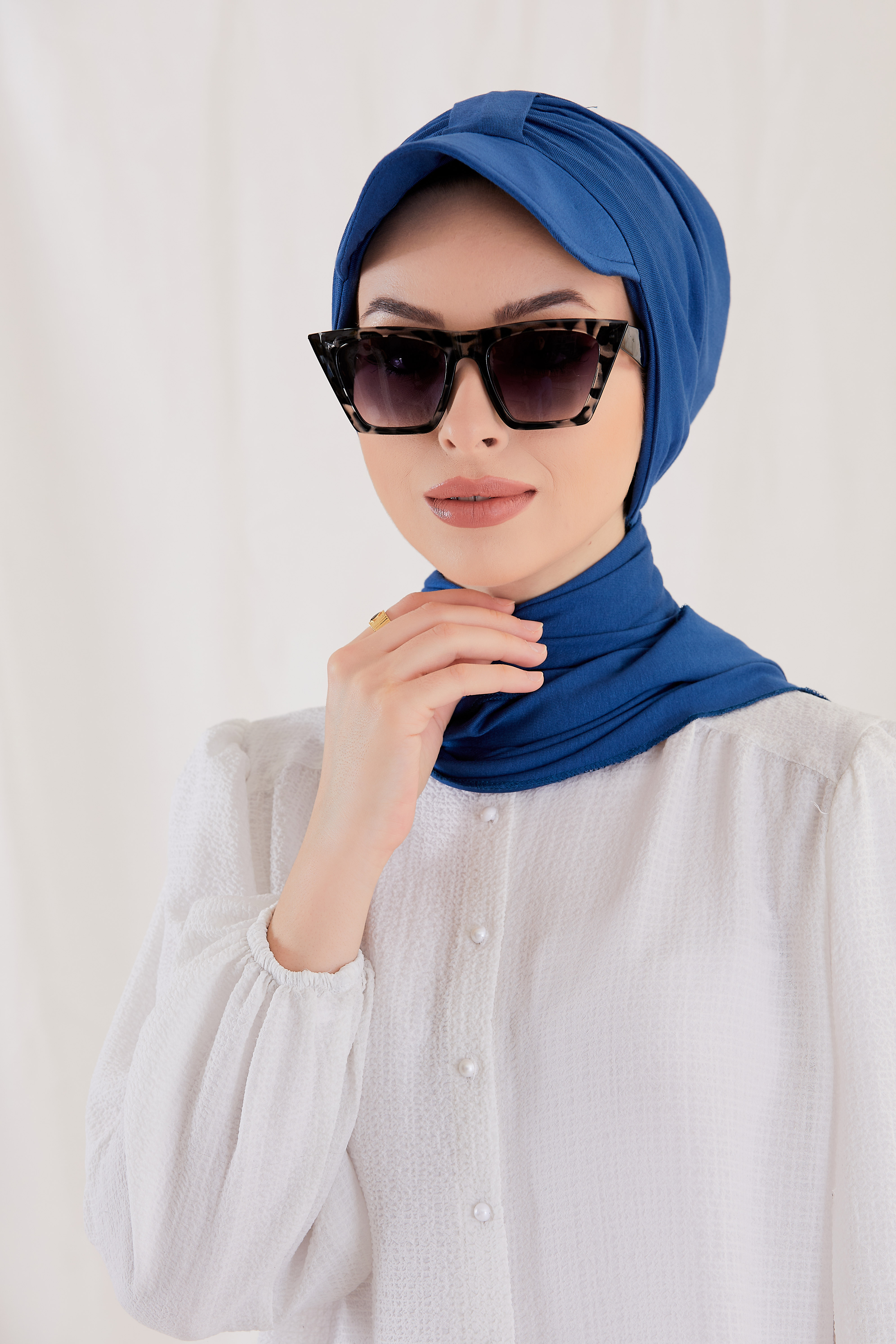 Navy Blue Scarf - 30008
