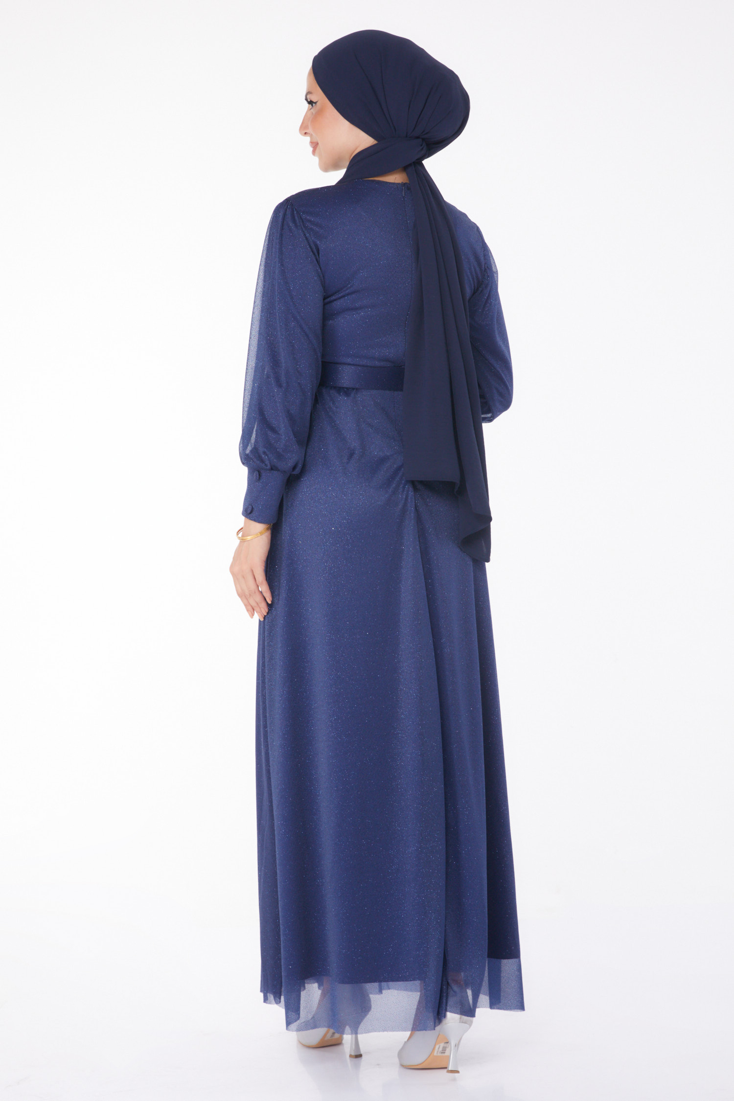 Abiye Elbise Lacivert - 11005