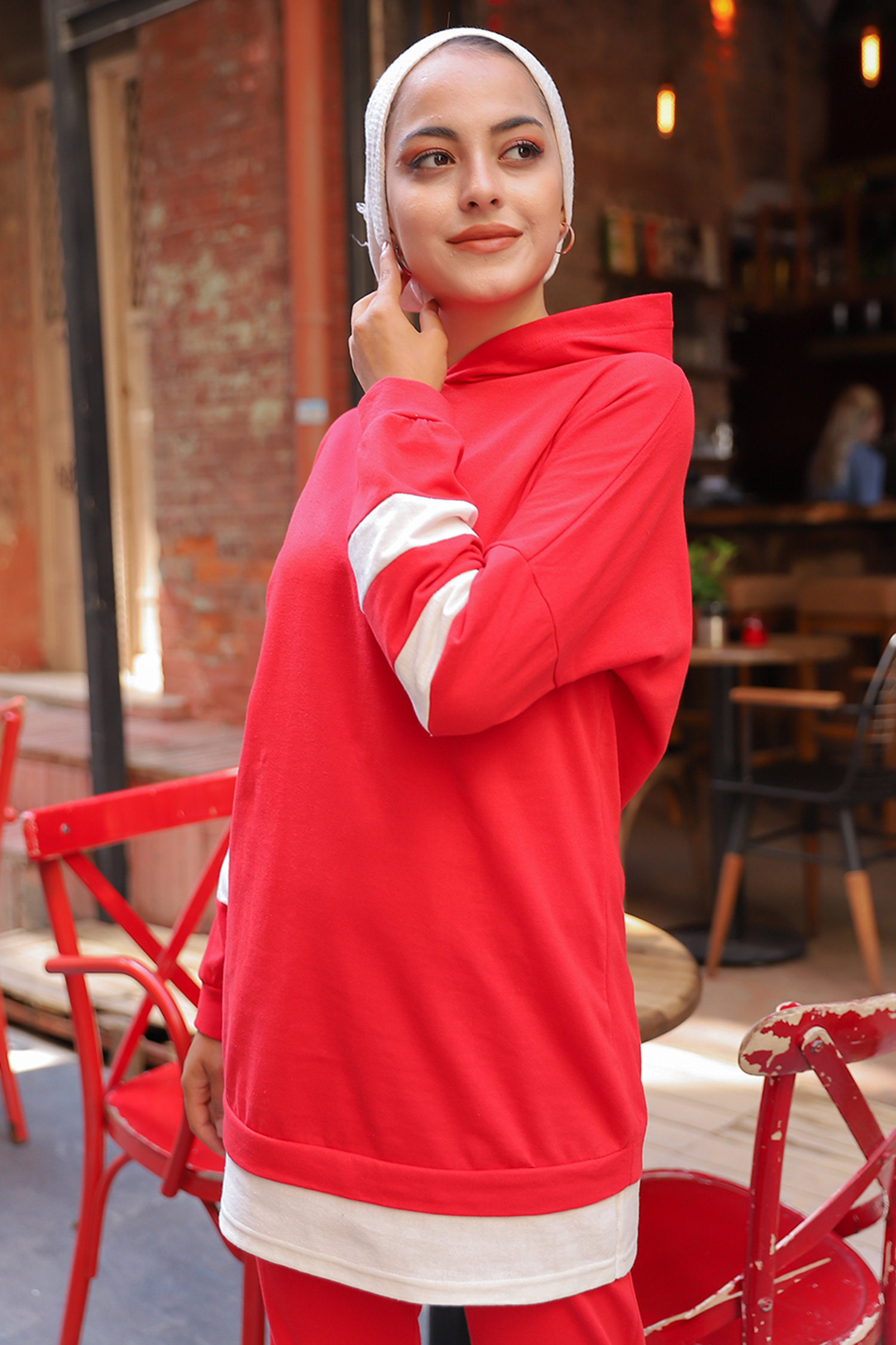 Tunic With Pants Red - 3024