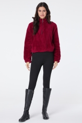 Peluş Crop Bordo - 13052 · 15
