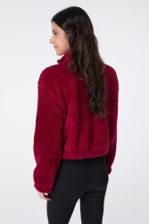 Peluş Crop Bordo - 13052 · 19