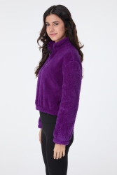 Peluş Crop Mor - 13052 · 18