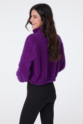 Peluş Crop Mor - 13052 · 20