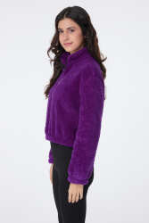 Peluş Crop Mor - 13052 · 8