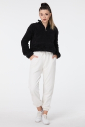 Peluş Crop Siyah - 13052 · 22
