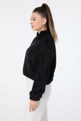 Peluş Crop Siyah - 13052 · 19