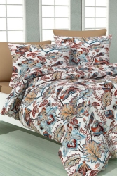 Kahve Cift Kişilik Nevresim Seti - 21112 - TOFİSA