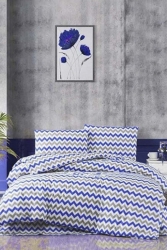 Mavi Tek Kişilik Nevresim Seti - 21792 - TOFİSA