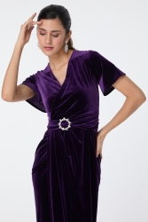 Abiye Elbise Mor - 23558 · 2