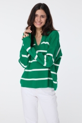 Triko Kazak Yesil - 23633 · 3