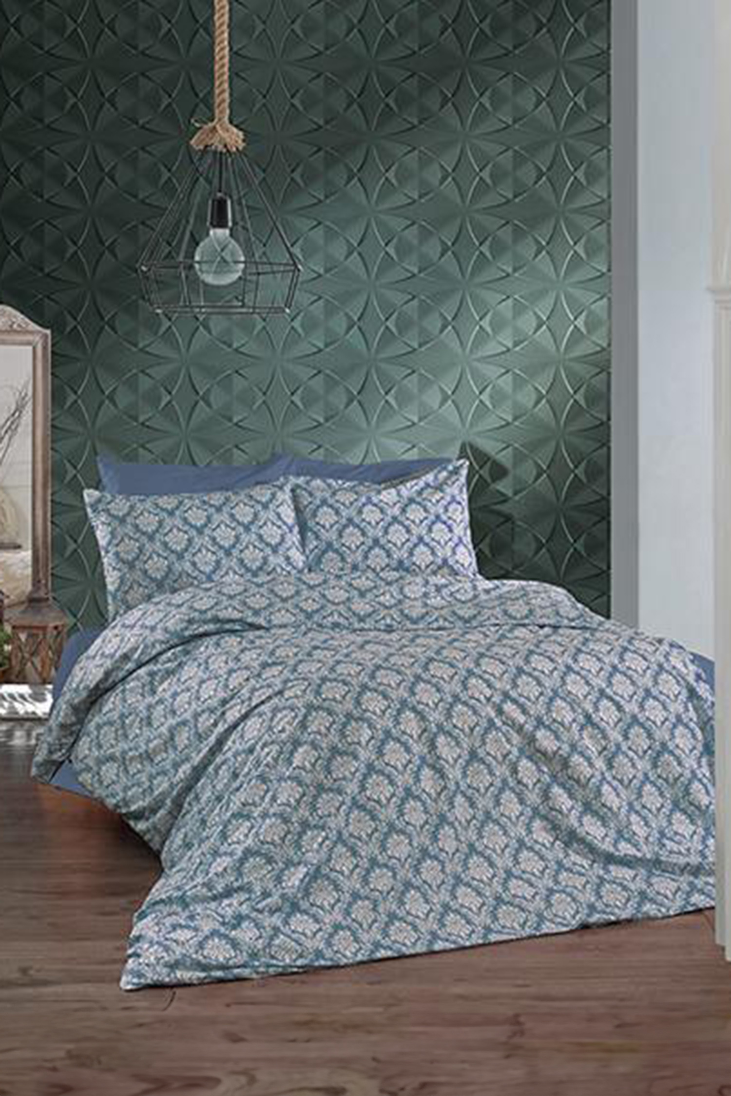 24349-INDIGO Tek Kişilik Nevresim Seti
