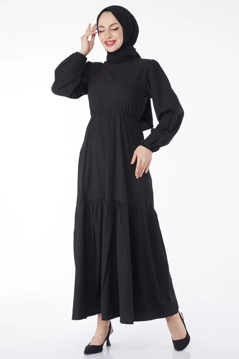 Dört Mevsim Tesettür Elbise Kombin Fikirleri