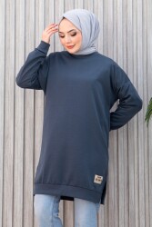 Armalı Yırtmaç Detaylı Vortex Tunik - 27952-FUME - TOFİSA (1)