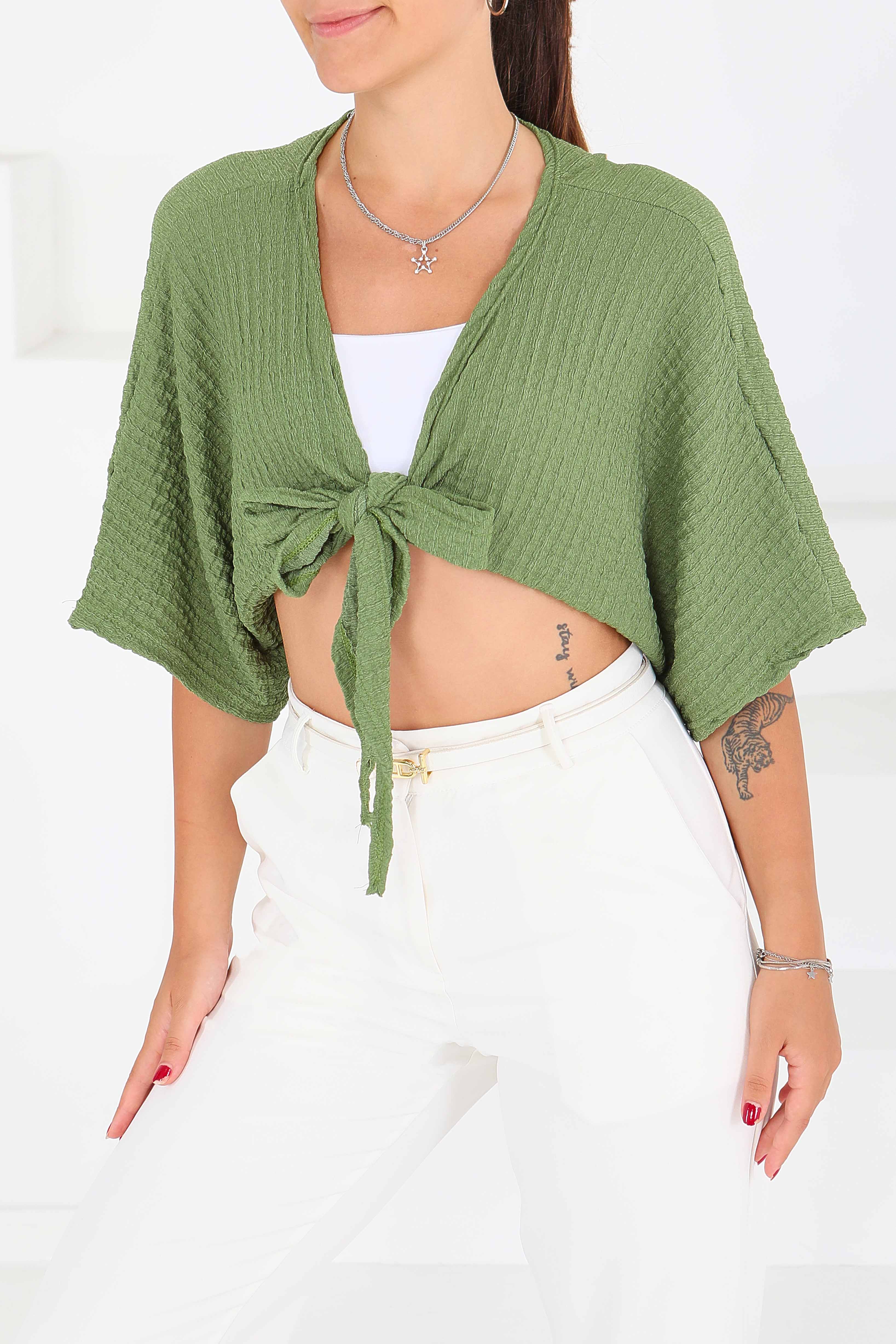 Bağlamalı Bluz - 27539