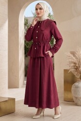Belde Bağcık Detaylı Paraşüt Takım - 28395-BORDO - TOFİSA
