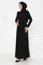 Büzgülü Elbise - 27254 - TOFİSA