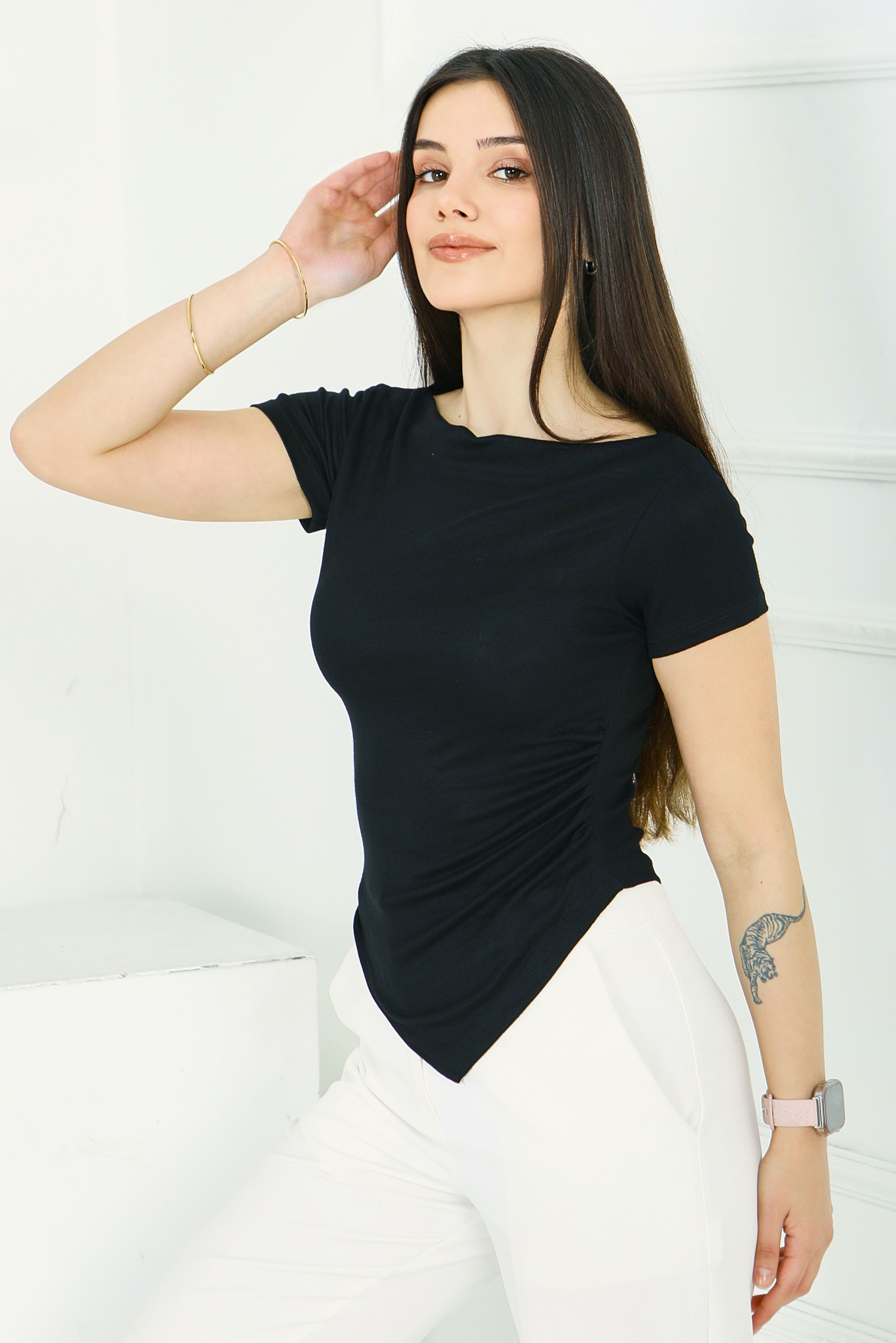 Buzzy Asimetrik Bady  - 28413-SIYAH