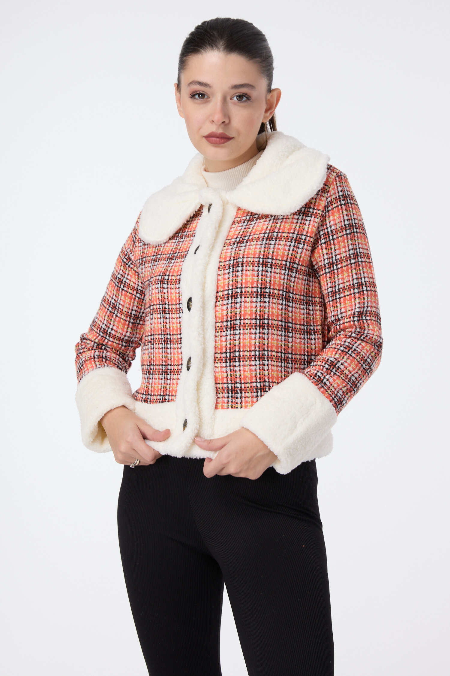 Ceket  - 27743-ORANJ
