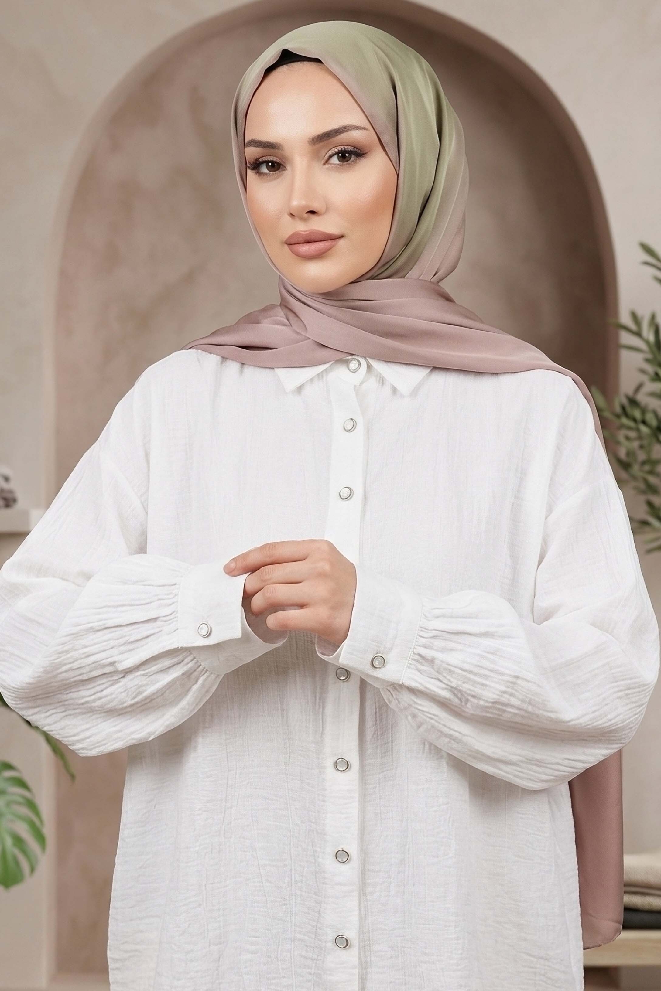 Çilek Tunik  - 1308-BEYAZ