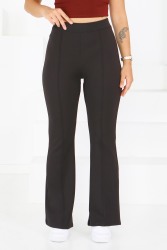 Çımalı İspanyol Paça Krep Pantolon - 27623 - TOFİSA (1)