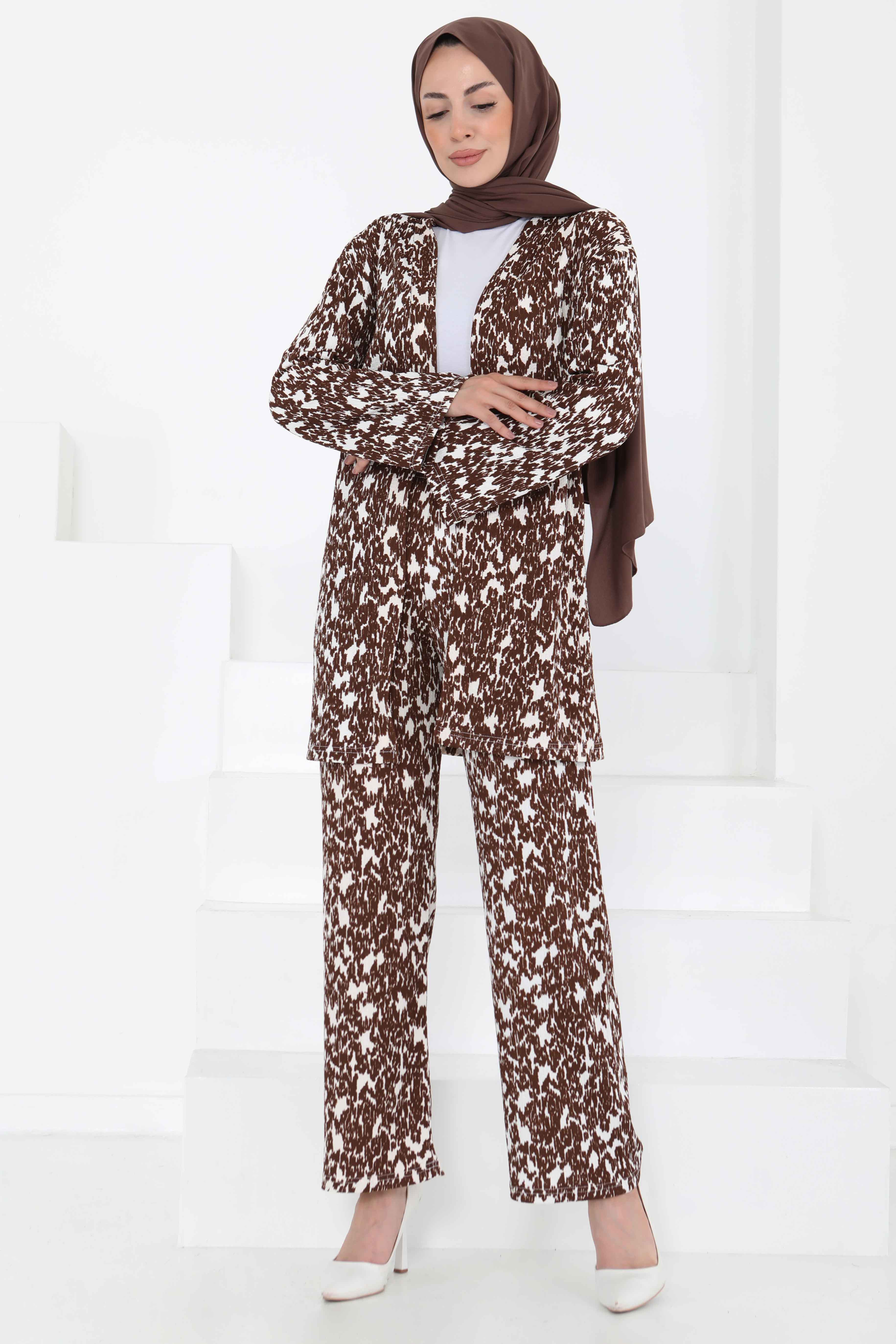 Desenli Kimono Takım  - 27132