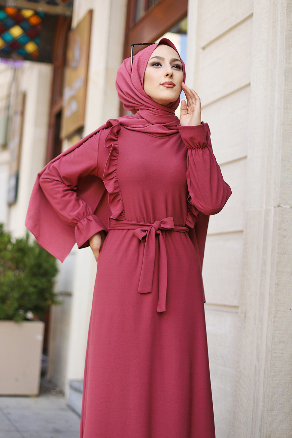 Hijab Dress Rose - 3291 Buy with best price
