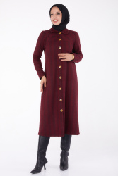 Düğmelı Kap - 27767-BORDO - TOFİSA (1)