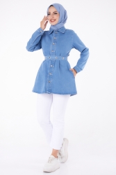 Kot Tunik Buz Mavi - 24050 - TOFİSA (1)