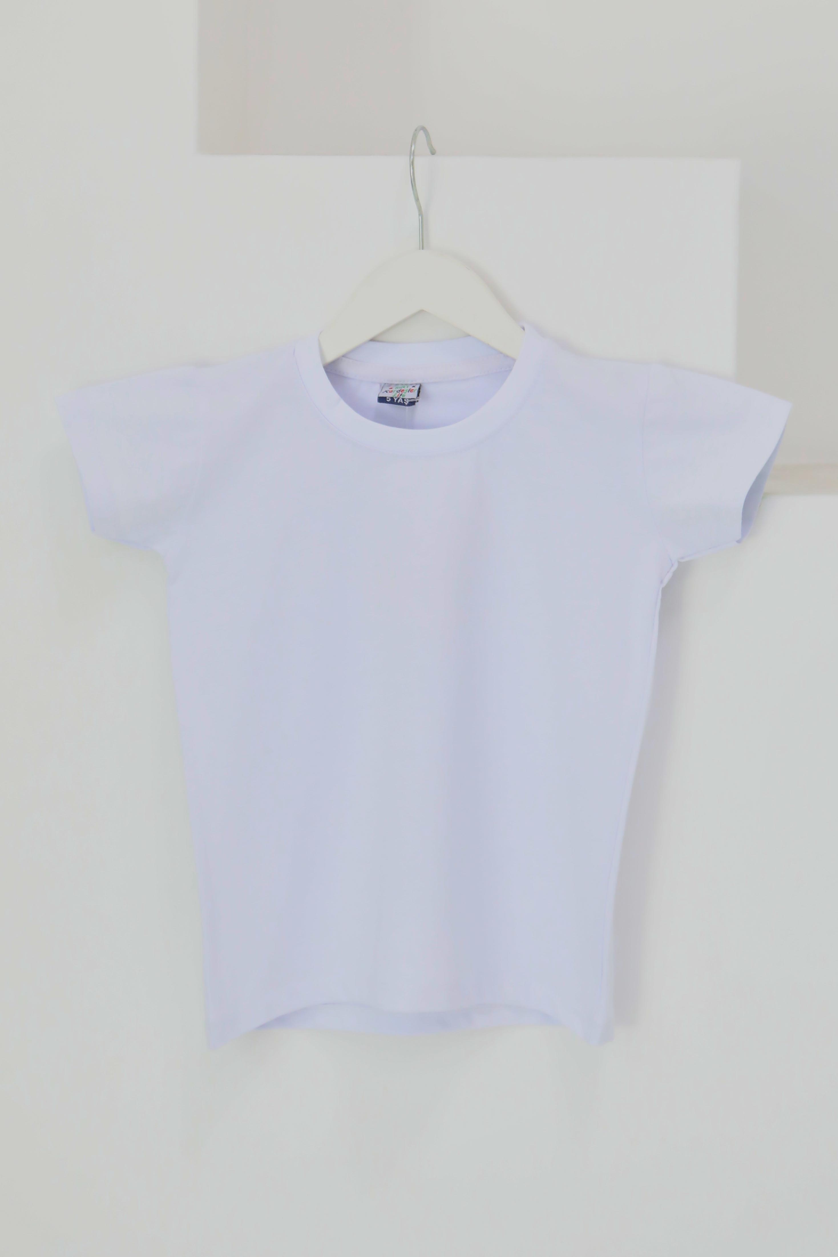 Erkek Çocuk Beyaz Kısa Kollu T-Şhirt - 27304