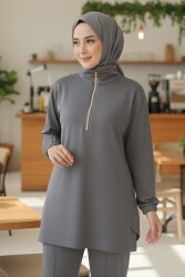 Fermuarlı Modal İkili Takım - 1013-FUME - TOFİSA