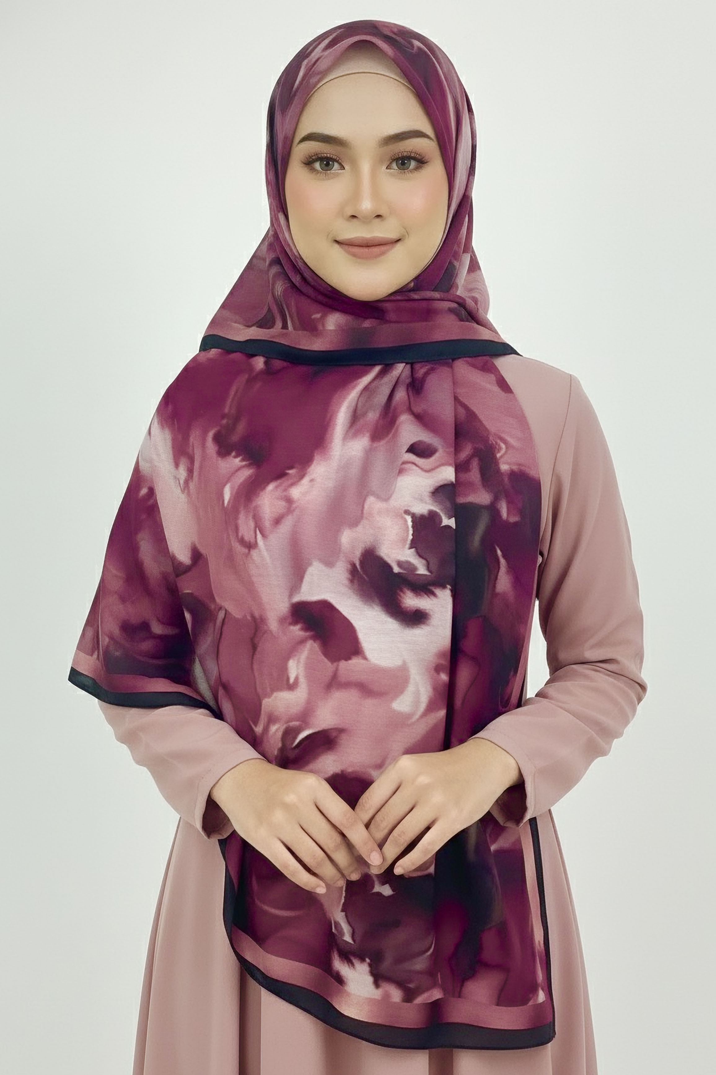 Fluenn Aura Serisi Pamuk Şal  - 28186-FUSYA