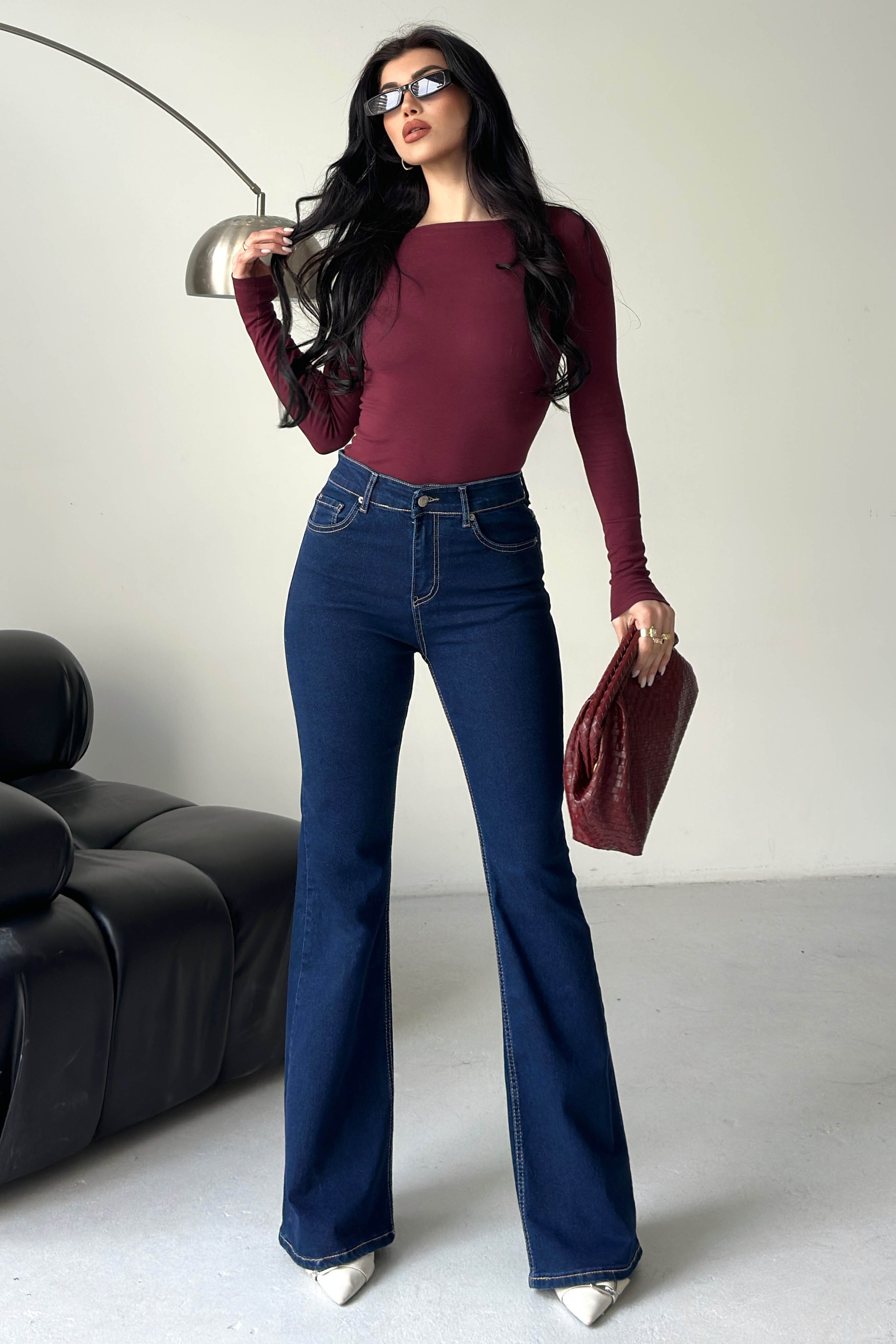 Ispanyol Kot Pantolon  - 28282-LACIVERT