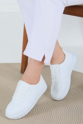 Kadın Beyaz AİR Spor Ayakkabı - 27477 - TOFİSA