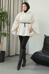 Kemerli Buklet Panço - 27823-EKRU - TOFİSA