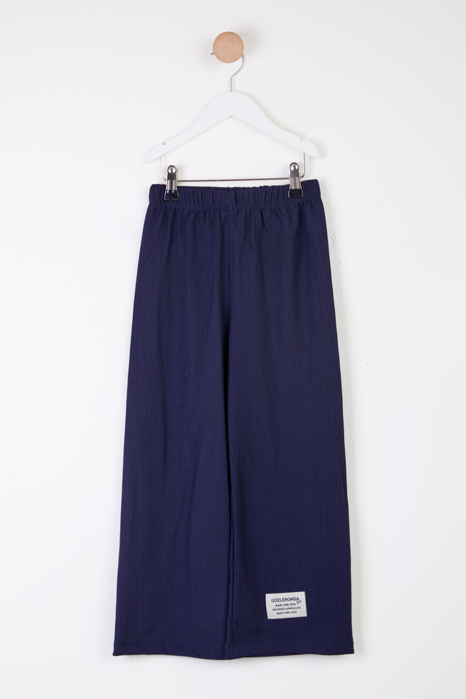 Kız Çocuk Lacivert Arma Detaylı Pijama Altı - 25488