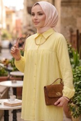 Kolyeli Tunik - 28393-SARI - TOFİSA (1)