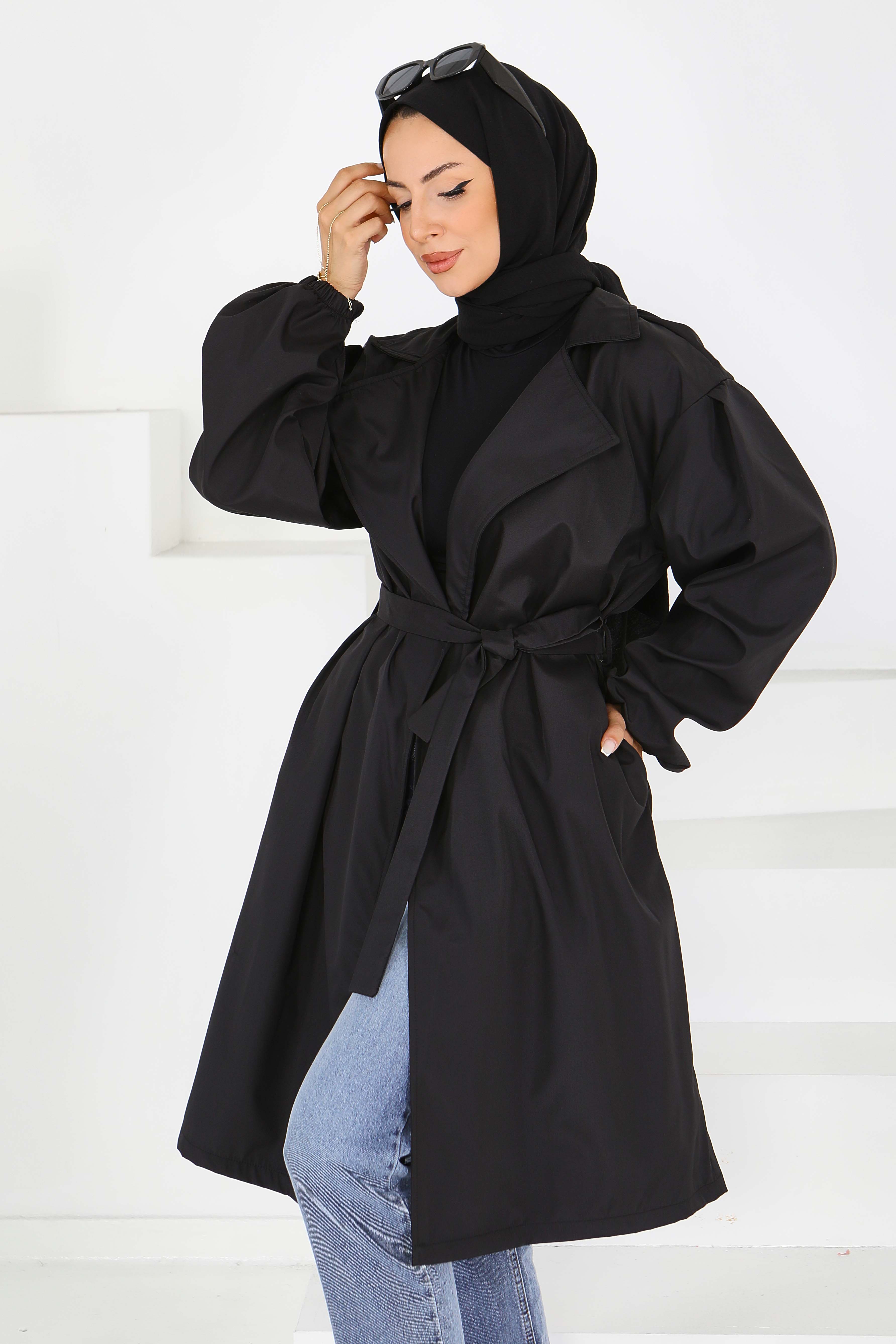 Kuşaklı Trençkot - 27603