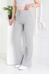 Kuşgözlü Pantolon Gri - 27133 - TOFİSA