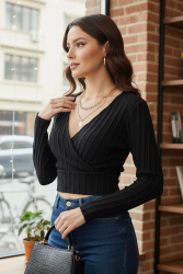 Leysi Crop - 27978-SIYAH - TOFİSA (1)