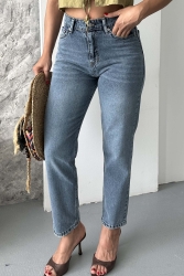 Mom Kot Pantolon Koyu Mavi - 27302 - TOFİSA (1)
