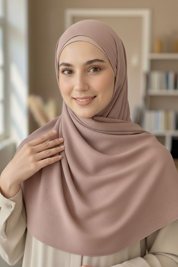 Pamuklu Vual Şal  - 28245-VIZON